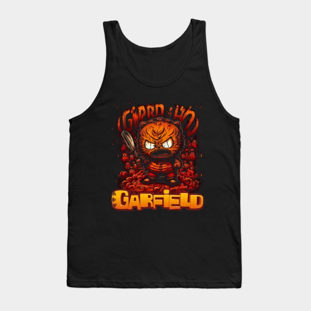 Garfield Hungry Tank Top by gblackid